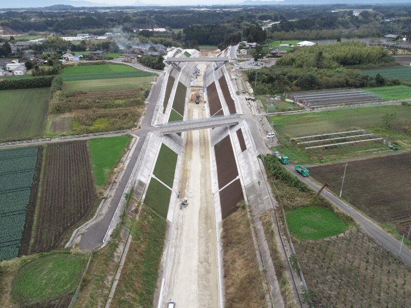 東九州道（大崎～鹿屋）岩永堀地区外改良工事の完成写真